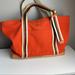 Coach Bags | Coach Bleecker Beach Tote In Canvas & Leather | Color: Blue/Orange | Size: Os