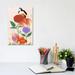 East Urban Home Goldfish Mermaids - Dahlias - Wrapped Canvas Painting Print Canvas in Orange | 12 H x 8 W x 0.75 D in | Wayfair