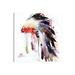 East Urban Home Headdress II by Dean Crouser - Wrapped Canvas Painting Print Canvas in Black/Gray/Pink | 12 H x 12 W x 0.75 D in | Wayfair