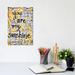 East Urban Home You Are My Sunshine by Elexa Bancroft - Wrapped Canvas Textual Art Print Canvas in Black/Yellow | 12 H x 8 W x 0.75 D in | Wayfair