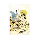 East Urban Home Ghoul Queen by Frank Frazetta - Wrapped Canvas Graphic Art Print Canvas in Black/White/Yellow | 26 H x 18 W x 1.5 D in | Wayfair