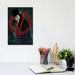 East Urban Home V For Vendetta I by Nikita Abakumov - Wrapped Canvas Graphic Art Print Canvas in Black/Red | 12 H x 8 W x 0.75 D in | Wayfair