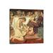 East Urban Home Jesus Washing Peter's Feet, 1876 by Ford Madox - Wrapped Canvas Painting Print Canvas in Brown | 12 H x 12 W x 0.75 D in | Wayfair