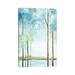 East Urban Home Azure Land I by Eva Watts - Wrapped Canvas Painting Print Canvas in Blue/Green | 12 H x 8 W x 0.75 D in | Wayfair