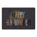 Black 27 x 18 x 1 in Kitchen Mat - The Holiday Aisle® Truce Halloween Spiders Kitchen Mat | 27 H x 18 W x 1 D in | Wayfair