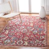 Red/White 120 x 96 x 0.39 in Indoor Area Rug - Alcott Hill® Manns Oriental Red/Ivory Area Rug Polypropylene | 120 H x 96 W x 0.39 D in | Wayfair