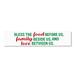 The Holiday Aisle® Bless the Food Christmas Wood Plaque Decorative Accent Wood in Brown | 2.5 H x 11.75 W x 0.75 D in | Wayfair