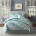 The Twillery Co.® Hanish Teal Microfiber 3 Piece Duvet Cover Set Microfiber in Blue/Green | Twin Duvet Cover + 2 Shams | Wayfair