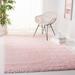 White 36 x 1.96 in Area Rug - Ebern Designs Isidore Shag Pink Area Rug Polyester | 36 W x 1.96 D in | Wayfair AB93BFE6C3714D7EACCC5DBBA9C8BB1F