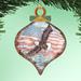 The Holiday Aisle® American Eagle Scenery Wood Hanging Figurine Ornament Wood in Brown/Red | 5 H x 4 W x 0.25 D in | Wayfair