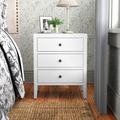 Andover Mills™ Rushville Wood Nightstand Wood in White/Brown | 23 H x 18.5 W x 15 D in | Wayfair 6EEE8F55D4DA4F65A7637FAFD47A65F5