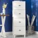 Winston Porter Brodan 4-Drawer Vertical Filing Cabinet Wood in White | 49 H x 15.8 W x 16.6 D in | Wayfair BCHH7342 41919055