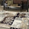 Brown 60 x 0.31 in Area Rug - Winston Porter Rotonya Floral Area Rug in Chocolate | 60 W x 0.31 D in | Wayfair WNPR2349 39311063