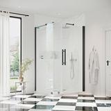 Ove Decors Endless Pasadena 34.49" W x 34.49" D x 72.01" H Frameless Rectangle Shower Kit in Black | 72.01 H x 34.49 W x 34.49 D in | Wayfair