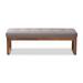 Contemporary Fabric Upholstered Bench by Baxton Studio