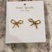 Kate Spade Jewelry | Kate Spade Bow Earrings | Color: Gold | Size: Os