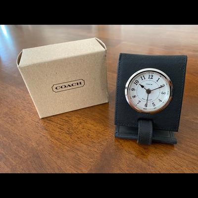 Coach Wall Decor | Coach Travel Alarm Clock | Color: Black | Size: 3x3