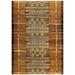 Tribal Stripe Rectangle Rug, 7'10" x 9'10", Gold