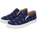 Women's Cuce Navy New England Patriots Allover Print Slip-On Shoe