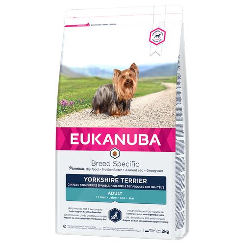 3x 2kg Adult Breed Specific Yorkshire Terrier Eukanuba Hundefutter trocken