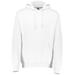 Russell Athletic 695HBM Dri-Power Hooded Sweatshirt in White size Large | Cotton Polyester