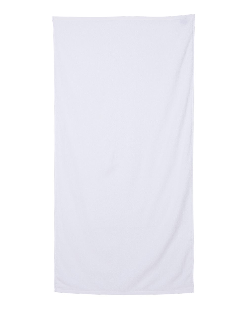 Q-Tees QV3060 Velour Beach Towel in White | Cotton