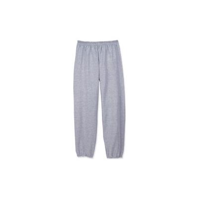 Hanes P650 Polyester Fleece Pant in Light Steel size 3XL | Cotton