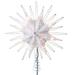 Kurt S. Adler 53574 - 10 Light 12" Indoor 8-Point Silver Capiz Star Christmas Tree Topper