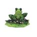 Q-Max 3.75"W Frog on Lily Pad Statue Animal Decoration Figurine