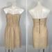 Anthropologie Dresses | Greylin Strapless Textured Sweetheart Mini Dress M | Color: Cream/Tan | Size: M