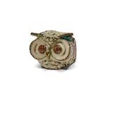 Urban Outfitters Jewelry | Gold Tone Enamel Owl Statement Ring Sz 6.75 | Color: Cream/Gold | Size: 6.75