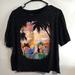 Disney Tops | Disney Lilo And Stitch Black Crop Top (Xl) | Color: Black | Size: Xl