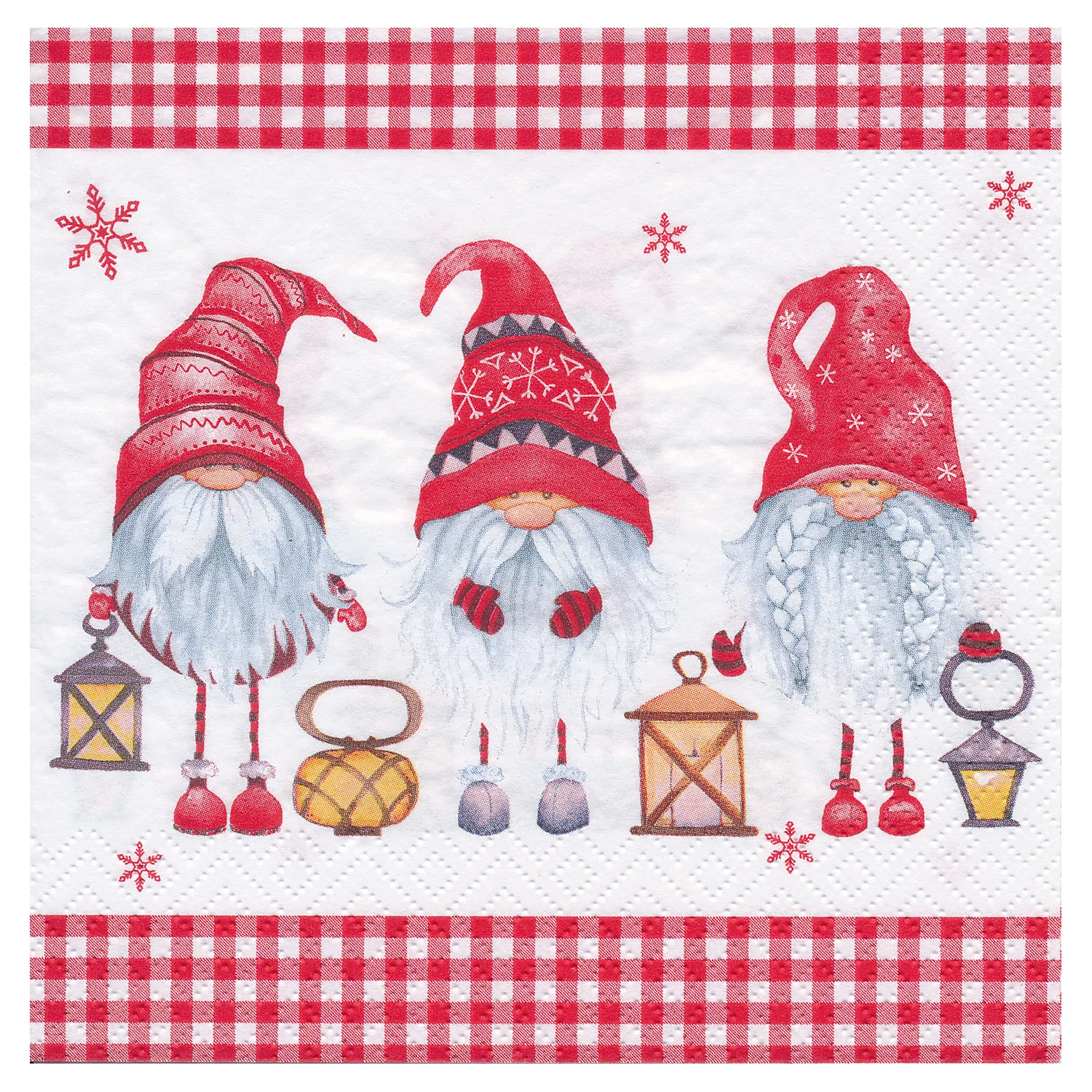 Serviettes en papier "lutins", 33 x 33 cm, 20 pièces