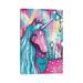 East Urban Home Unicorn Love by Tamara Laporte - Wrapped Canvas Print Metal in Blue/Green/Pink | 40 H x 26 W x 1.5 D in | Wayfair