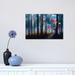 East Urban Home Forest of Super Electric Jellyfish by David Loblaw - Wrapped Canvas Graphic Art Print Canvas in Black/Blue/Green | Wayfair