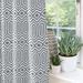 McalisterTextiles Geometric Semi-Sheer Rod Pocket Curtain Panels Polyester in Gray/Green/Blue | 54 H x 46 W in | Wayfair WEDGEWOODBLUECOLCURTA2