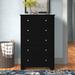 Winston Porter Taquanna Transitional 5- Drawer Chest Wood in Black | 48.75 H x 31.13 W x 19.38 D in | Wayfair 9B8C1313B8424B17B8005E376A1112E7