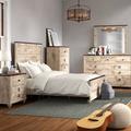 Union Rustic Amareona Solid Wood Standard 5 Piece Bedroom Set Wood in Brown/Gray | King | Wayfair CCF6452970714572882C7835055EABE8
