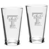 Texas Tech Red Raiders 2-Piece 16oz. Classic Pub Glass Set