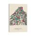 East Urban Home Kuwait City Map by Ayse Deniz Akerman - Gallery-Wrapped Canvas Giclée Canvas | 18 H x 12 W x 1.5 D in | Wayfair