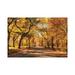 East Urban Home Autumn Colors In Central Park, New York City, USA - Wrapped Canvas Print Canvas in Green | 8 H x 12 W x 0.75 D in | Wayfair