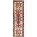 Geometric Moroccan Oriental Long Wool Runner Rug Hand-knotted Carpet - 2'9" x 16'4"