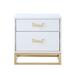 Nicole Miller Jin High Gloss SideTable Nightstand