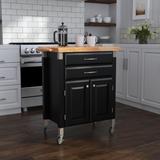 Homestyles Dolly Madison Kitchen Cart with Wood Top