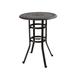 PHI VILLA 32" Cast Aluminum Patio Bar Table, 41" Height High Top Outdoor Table