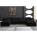 Black Sectional - Everly Quinn Millersburg 158" Wide Velvet Modular Sofa & Chaise w/ Ottoman Velvet | 32 H x 158 W x 80 D in | Wayfair