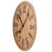 Wildon Home® Oversized Blaxton 32" Wall Clock Wood/Glass/Solid Wood in Brown/Green | 32 H x 32 W x 3 D in | Wayfair