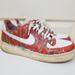 Nike Shoes | Nike Custom Painted Air Force One Af1 Red Green 13 | Color: Green/Red | Size: 13