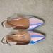J. Crew Shoes | J By J Crew Holographic Slingbacks Size 6 | Color: Silver | Size: 6