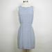 J. Crew Dresses | J.Crew Blue & White Striped Silk A Line Dress | Color: Blue/White | Size: 4